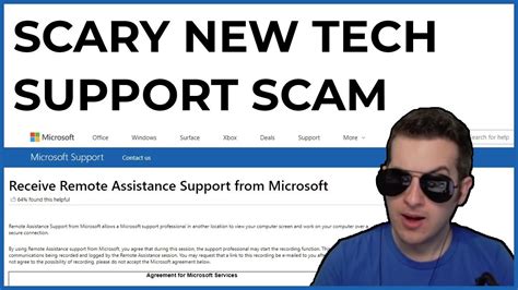 youtube tech support scam.